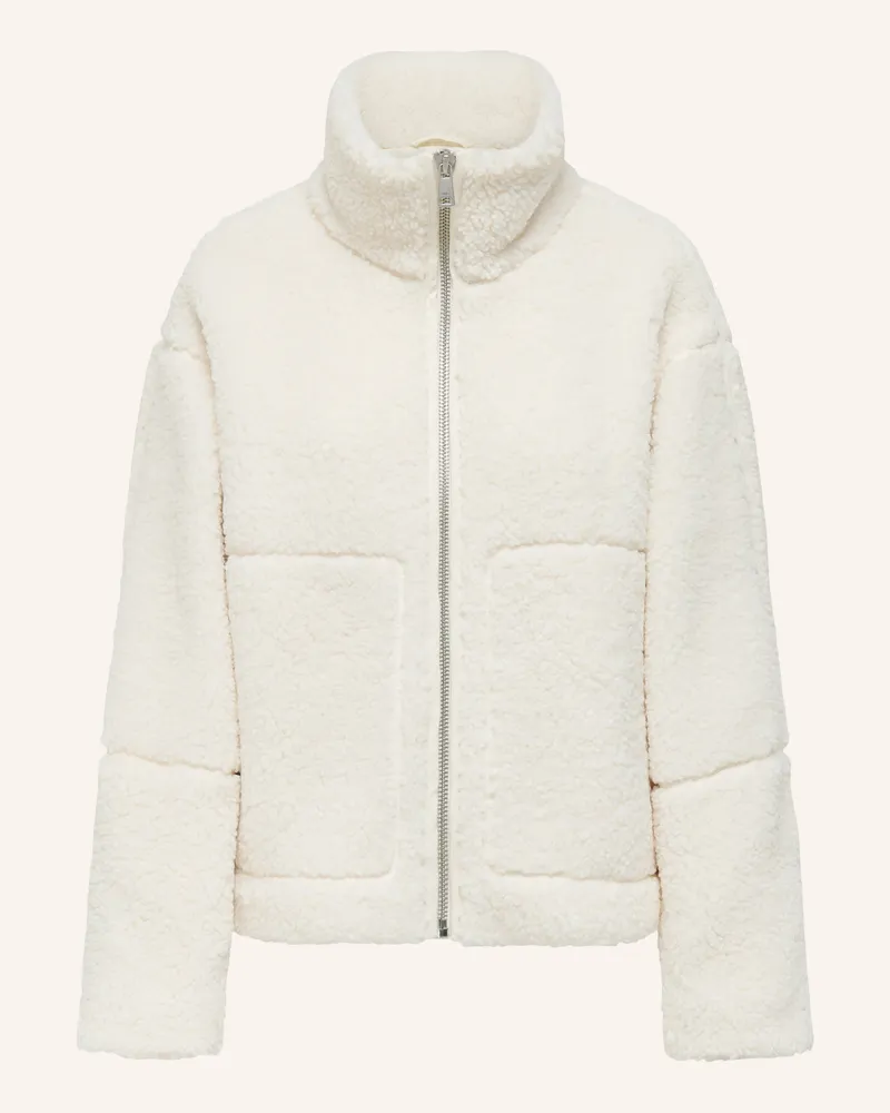 only Teddyfell-Jacke weiss Creme
