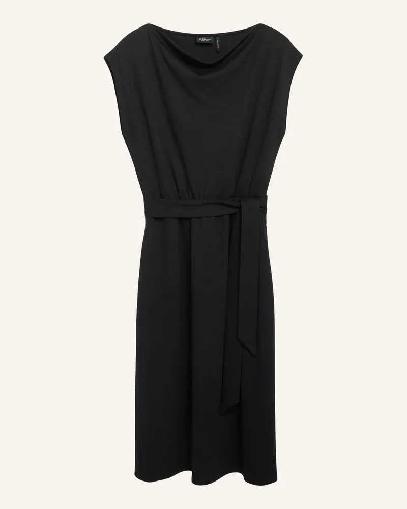 S.Oliver Jerseykleid schwarz Schwarz