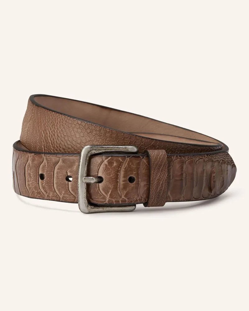Post & Co Ledergürtel braun Braun