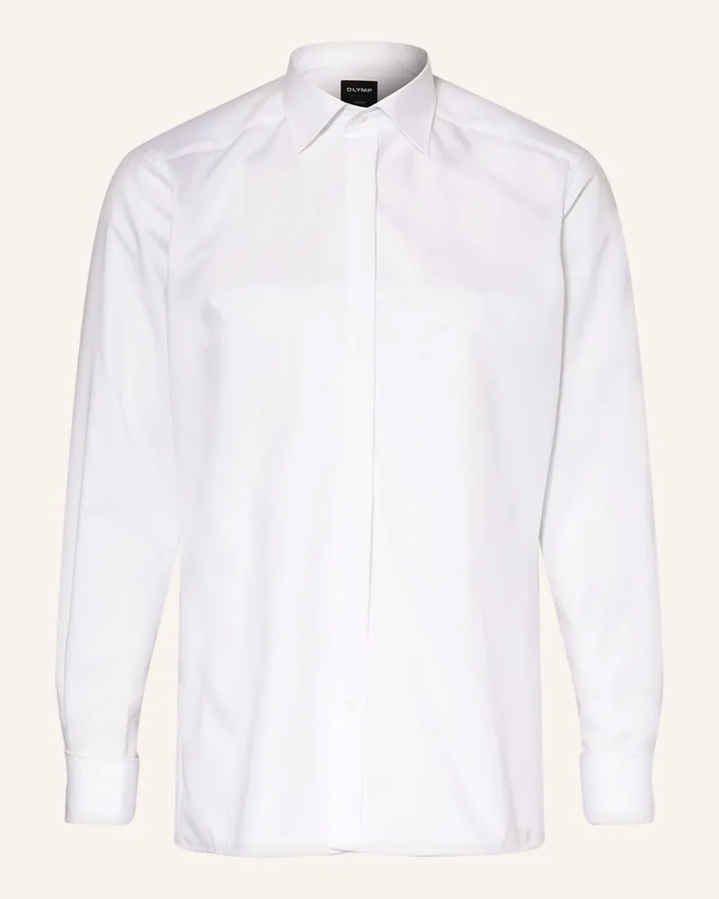 Olymp Smoking-Hemd Luxor Modern Fit Mit Umschlagmanschette weiss Weiss