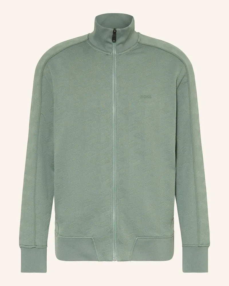 HUGO BOSS Sweatjacke MIRROR Grün
