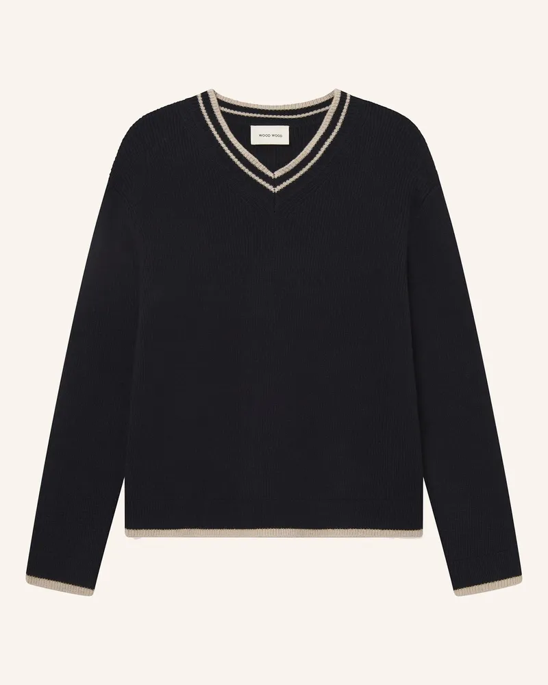 Wood Wood Strickpullover WWCOBEK Dunkelblau