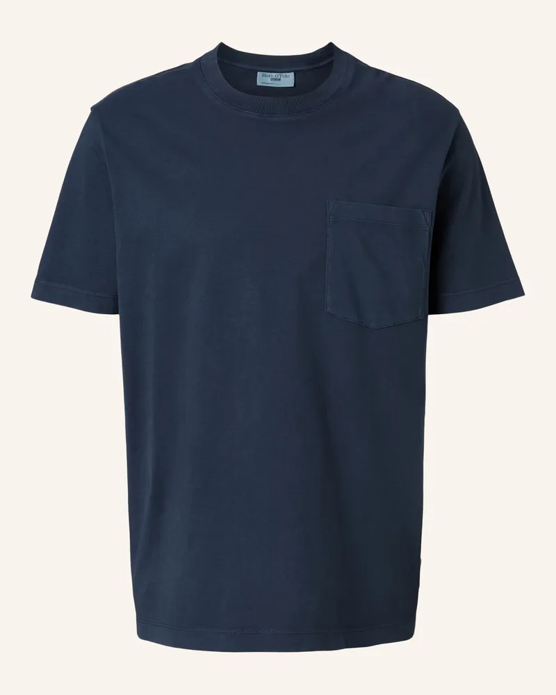 Marc O'Polo T-Shirt blau Dunkelblau