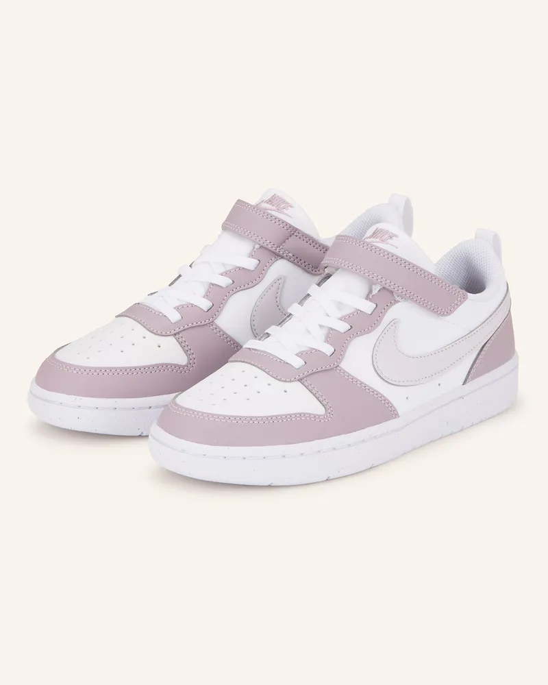 Nike Sneaker Court Borough Low Recraft lila Weiss