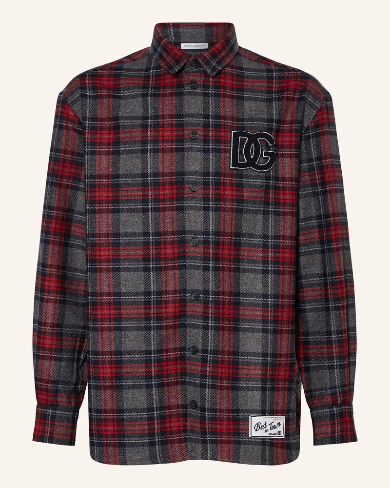 Dolce & Gabbana Flanellhemd Grau