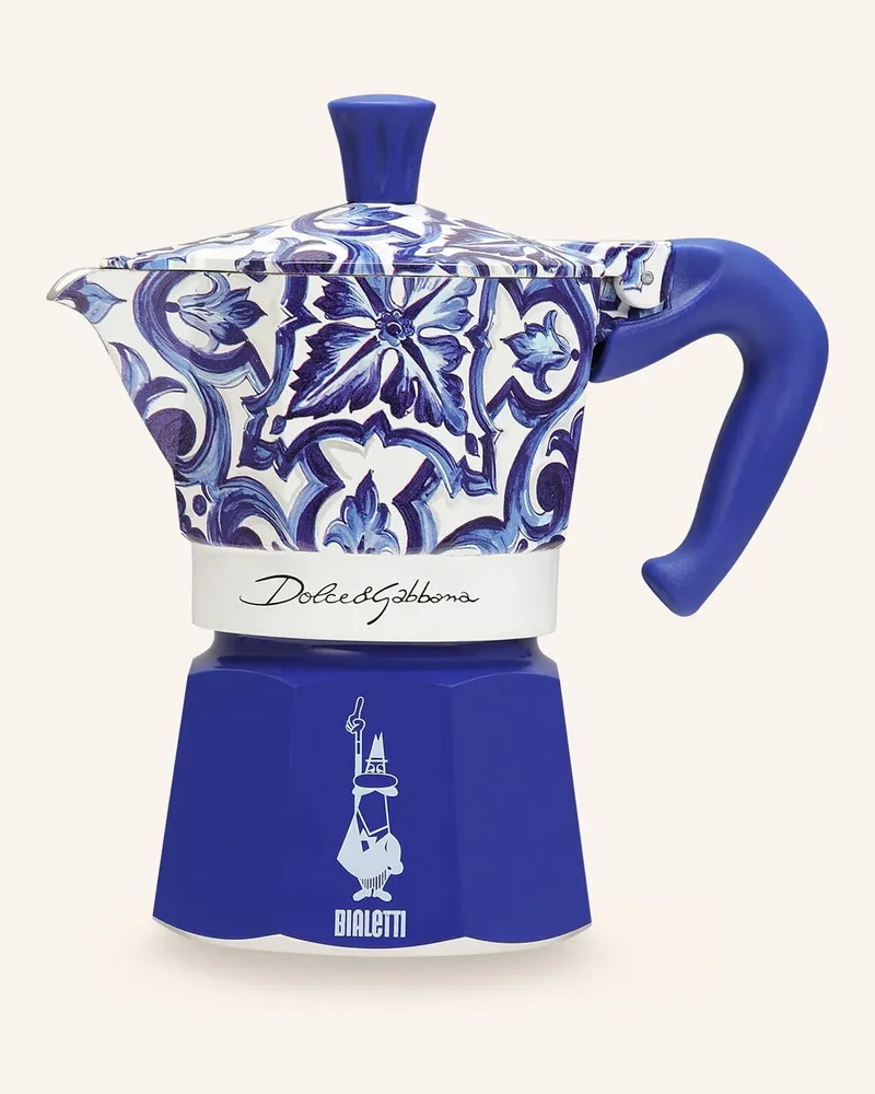 Dolce & Gabbana Casa Espressokocher blau Weiss