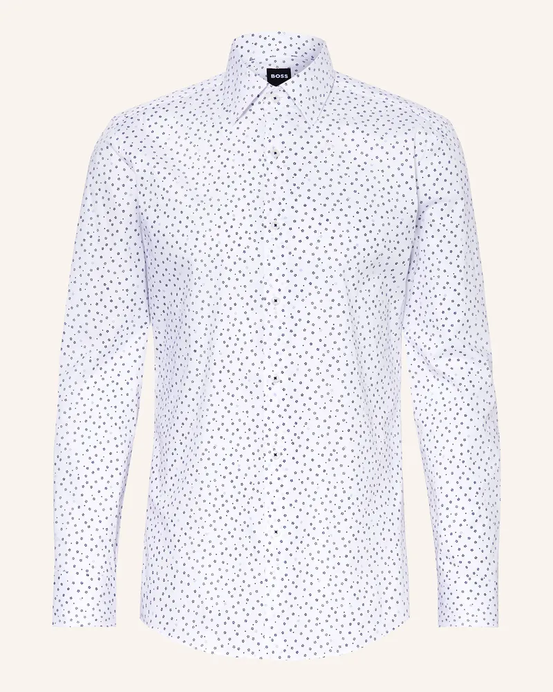 HUGO BOSS Hemd HANK Slim Fit Weiss
