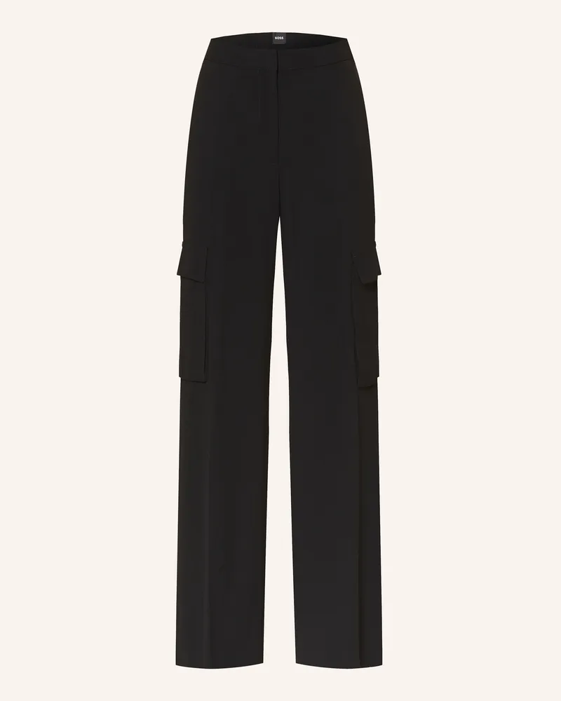 HUGO BOSS Cargohose TIANAMIA Schwarz