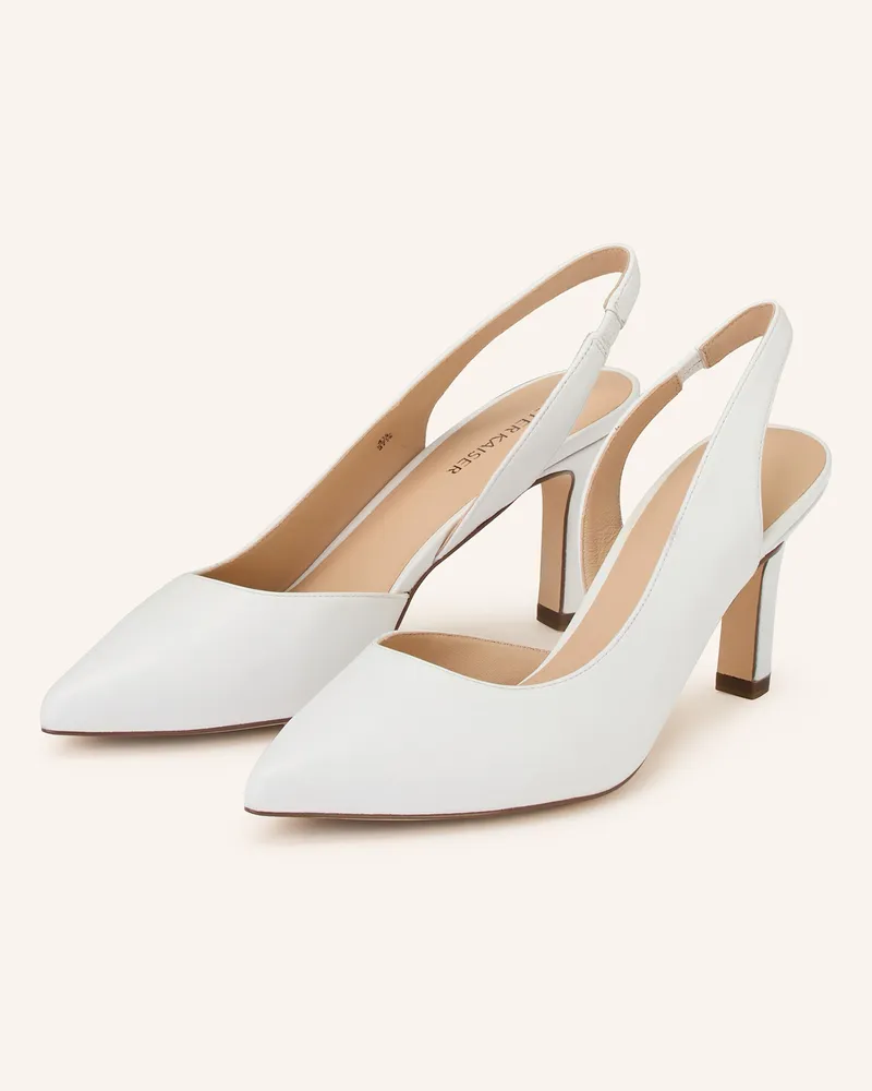 Peter Kaiser Slingpumps MODENA Weiss