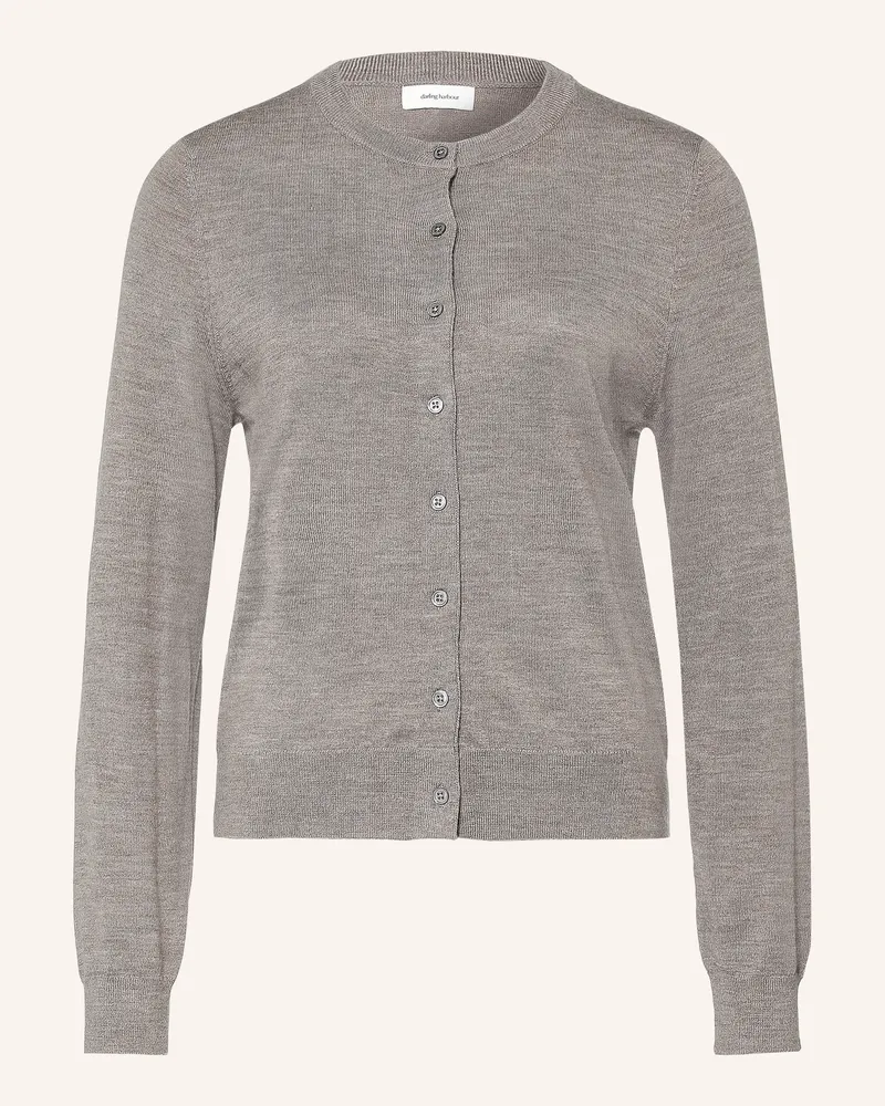 Darling Harbour Strickjacke Aus Merinowolle beige Stone