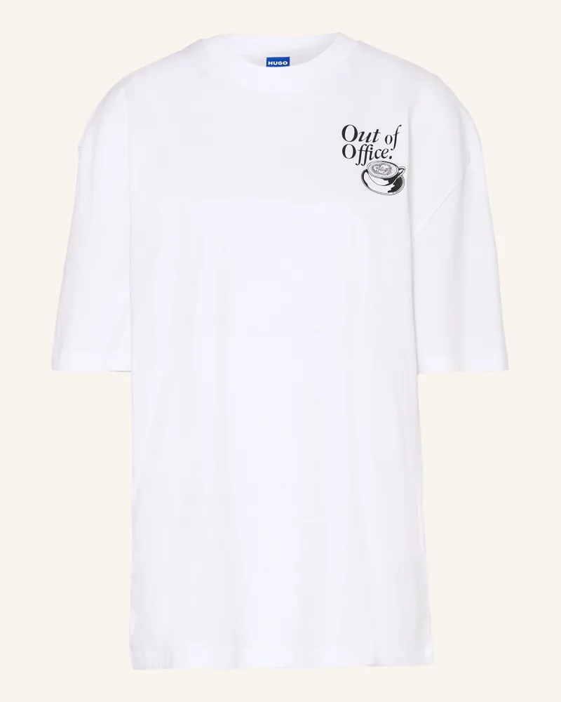 HUGO BOSS Oversized-Shirt Weiss