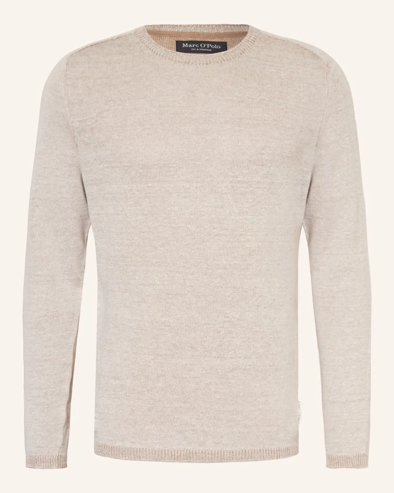 Marc O'Polo Pullover Mit Leinen beige Grau