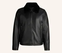 Lederjacke schwarz