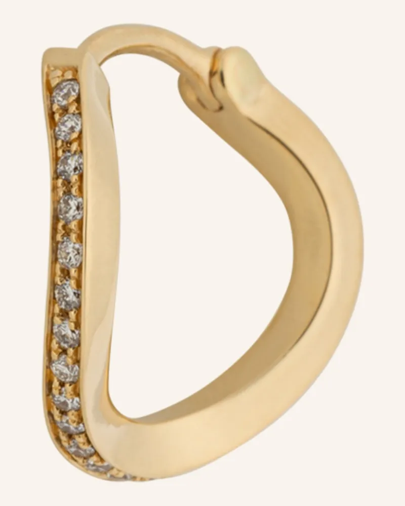 Sophie Bille Brahe Ohrring Daisy Ocean Mit Diamanten gold Gold