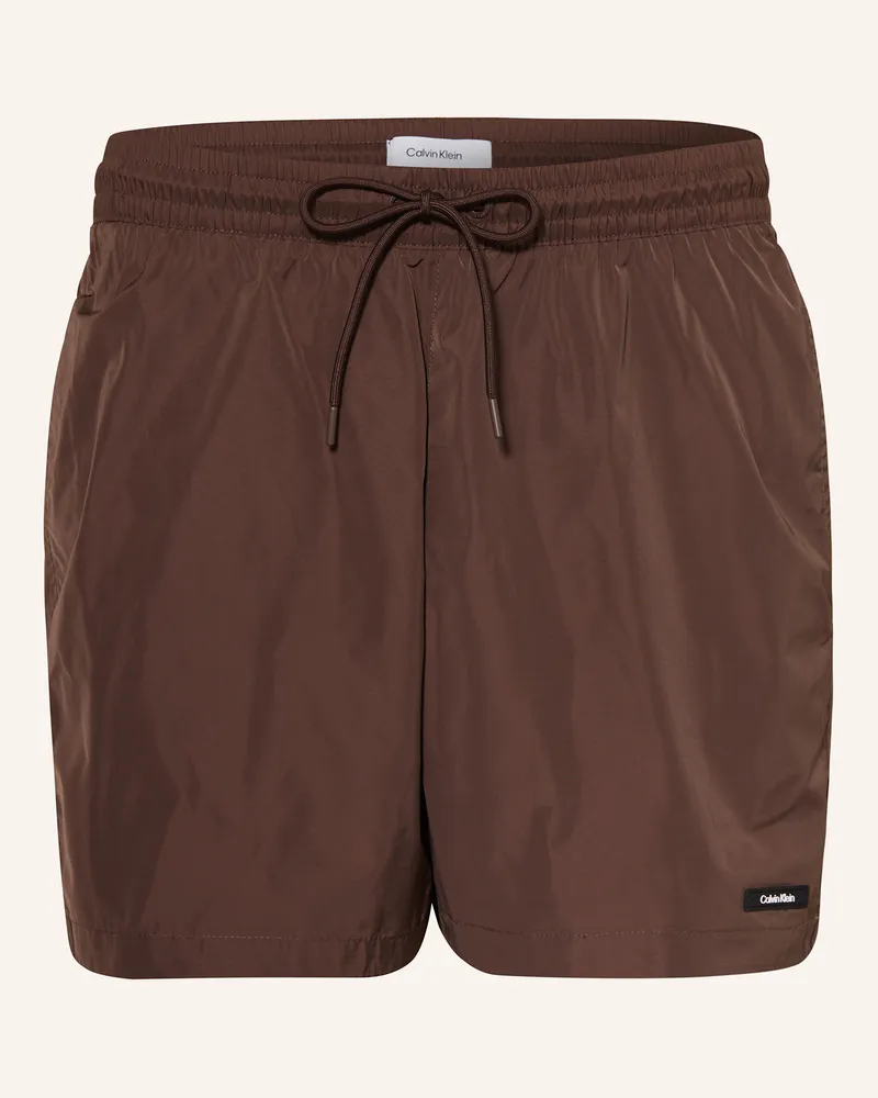 Calvin Klein Badeshorts Ck Essentials braun Dunkelbraun