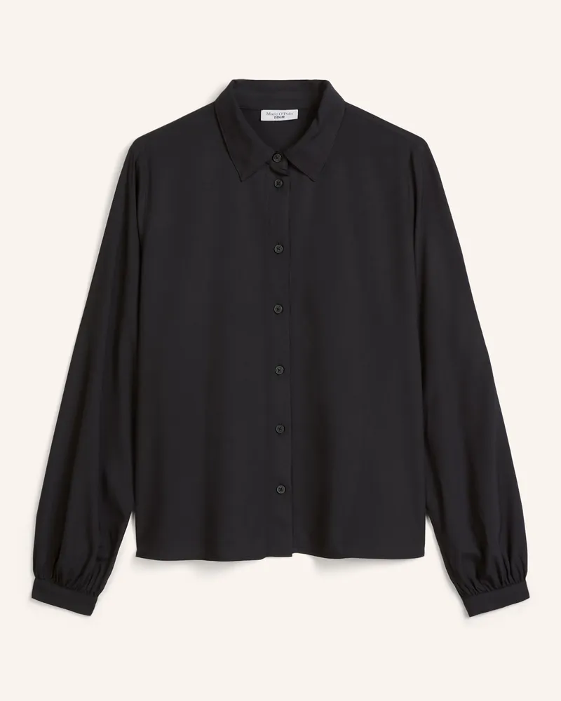 Marc O'Polo Viskose-Bluse schwarz Schwarz