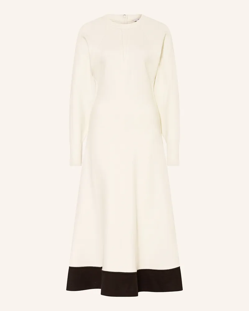Reiss Kleid im Materialmix Weiss