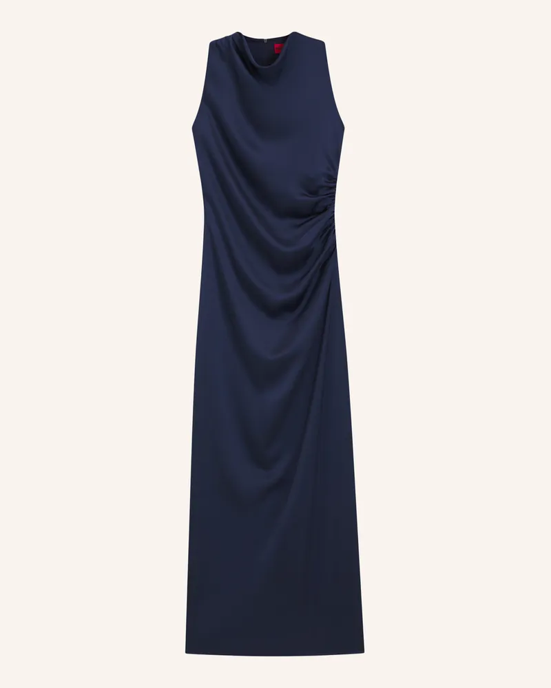 HUGO BOSS Abendkleid Kesina-1 Sharp Fit blau Dunkelblau