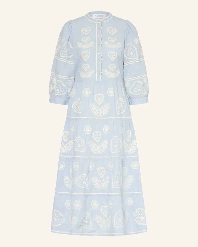 Rich&Royal Kleid Mit 3/4-Arm blau Hellblau