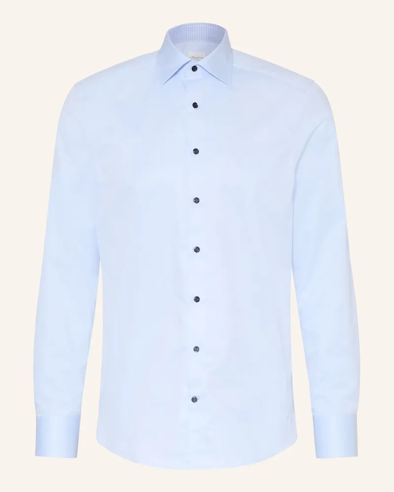 Stenströms Hemd Slimline Fit blau Hellblau