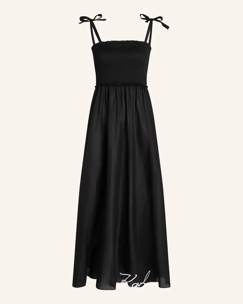 Karl Lagerfeld Strandkleid schwarz Schwarz
