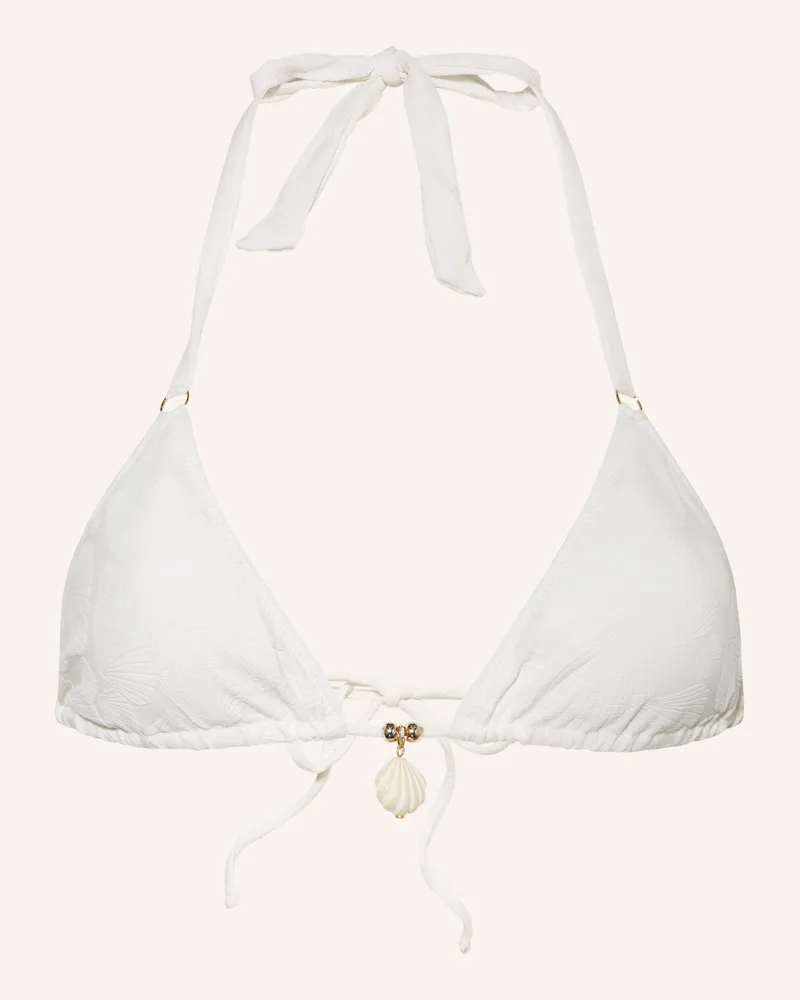 watercult Triangel-Bikini-Top COASTAL DAYDREAM Ecru