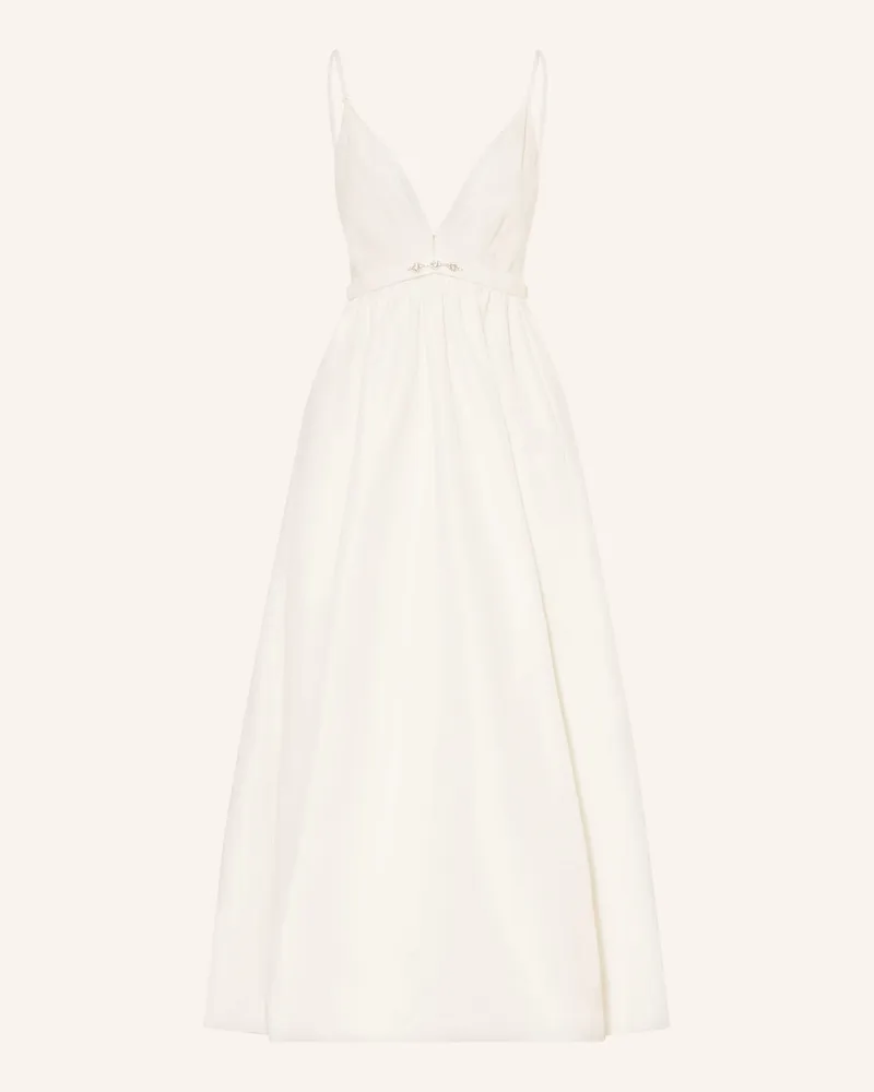 Maje Kleid Mit Schmucksteinen weiss Weiss