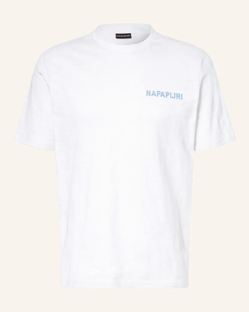 Napapijri T-Shirt weiss Ecru