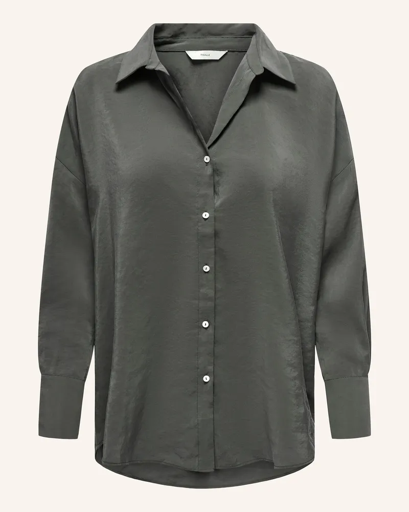only Hemdbluse gruen Grau