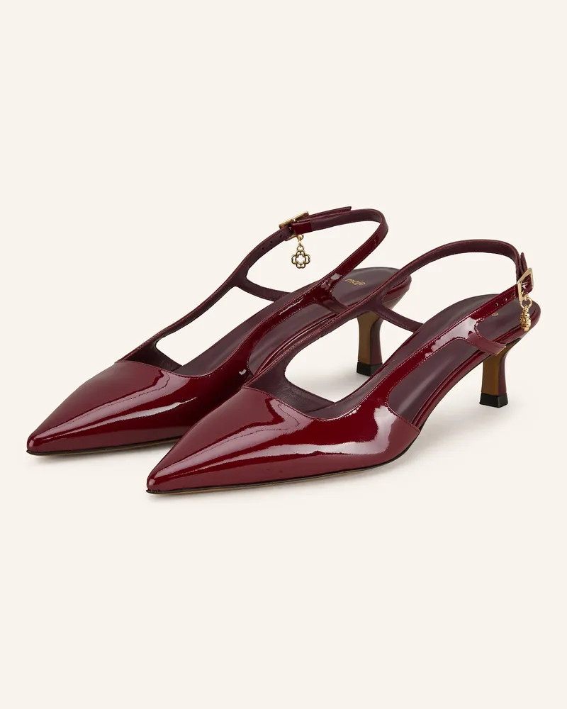 Maje Slingpumps Dunkelrot