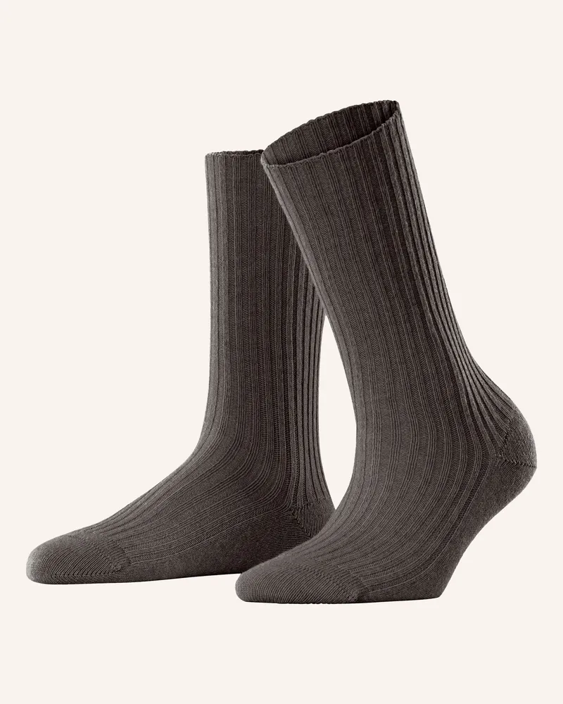 Falke Strümpfe Cosy Wool Boot Mit Merinowolle braun 5233
