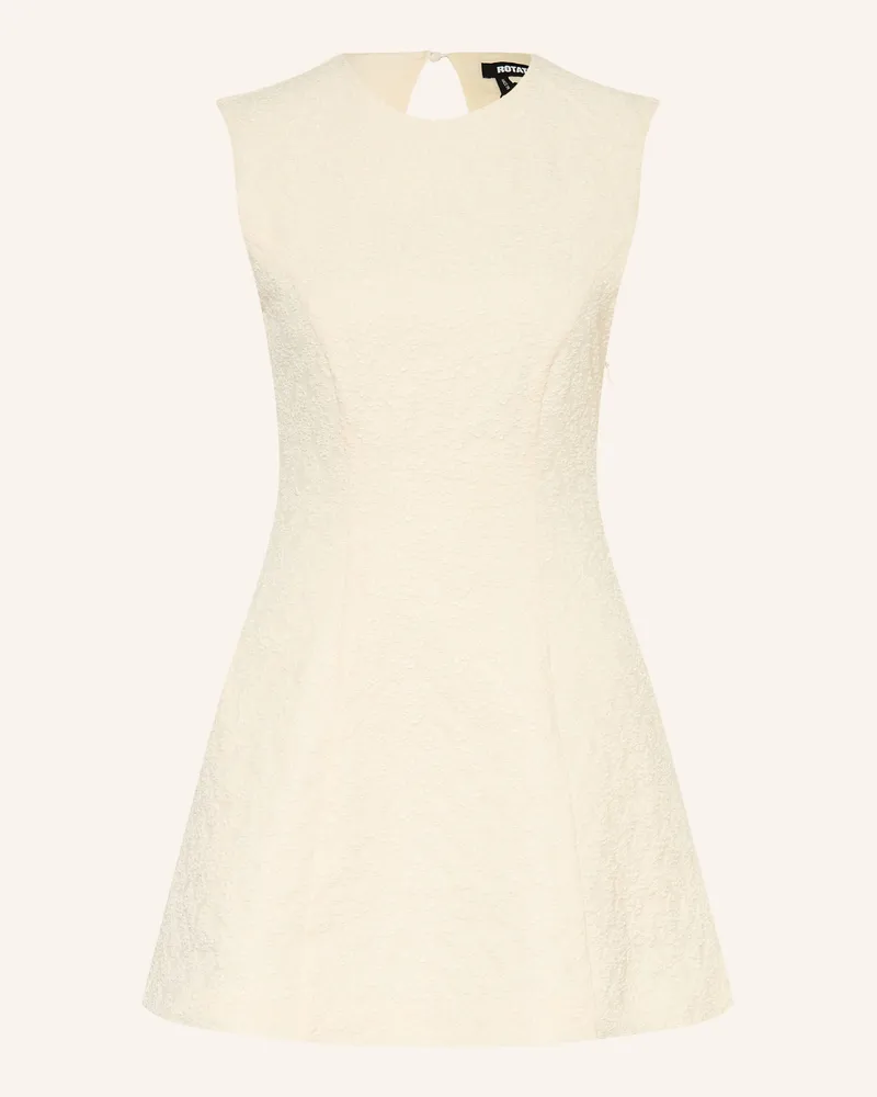 ROTATE Birger Christensen Jacquard-Kleid gelb Hellgelb