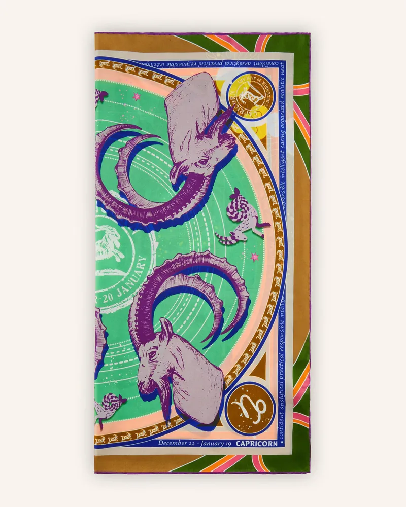 Codello Tuch Sternzeichen Steinbock gruen Grün