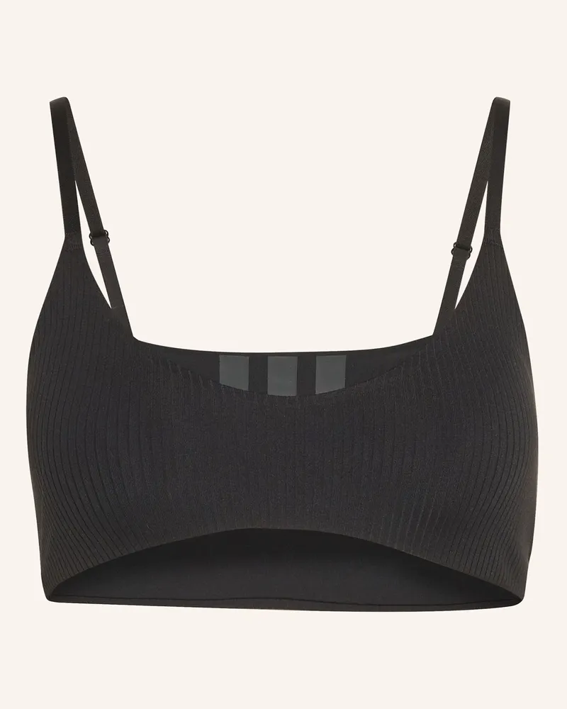 adidas All Me Sport-Bh, Leichter Halt, Gerippt schwarz Schwarz
