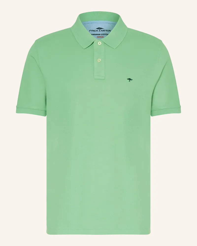 Fynch-Hatton Piqué-Poloshirt Hellgrün