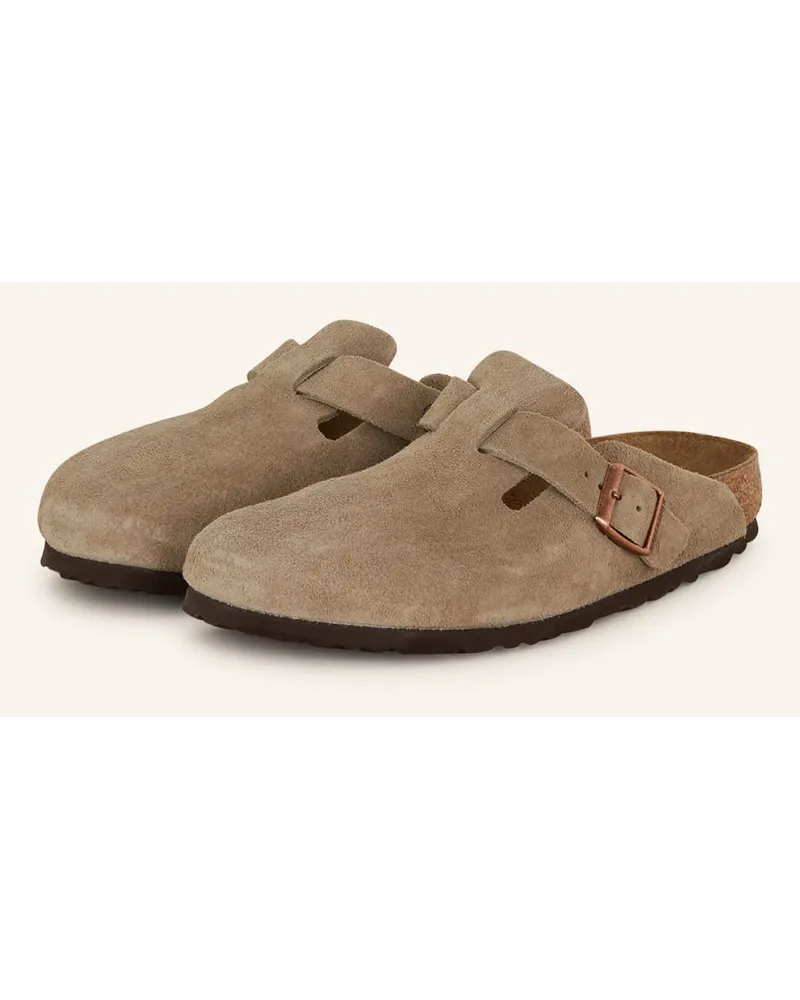 Birkenstock Pantoletten BOSTON - TAUPE Beige