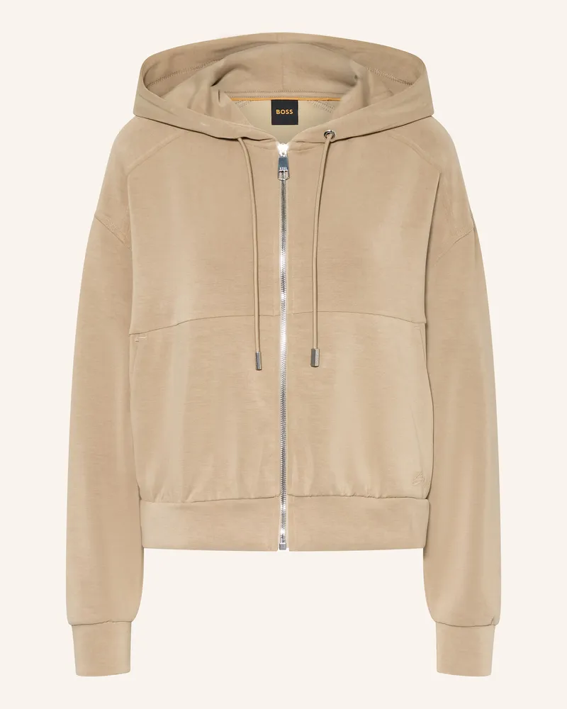 HUGO BOSS Sweatjacke ELIJAK Camel