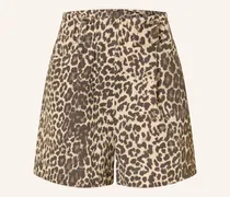 Paperbag-Shorts braun