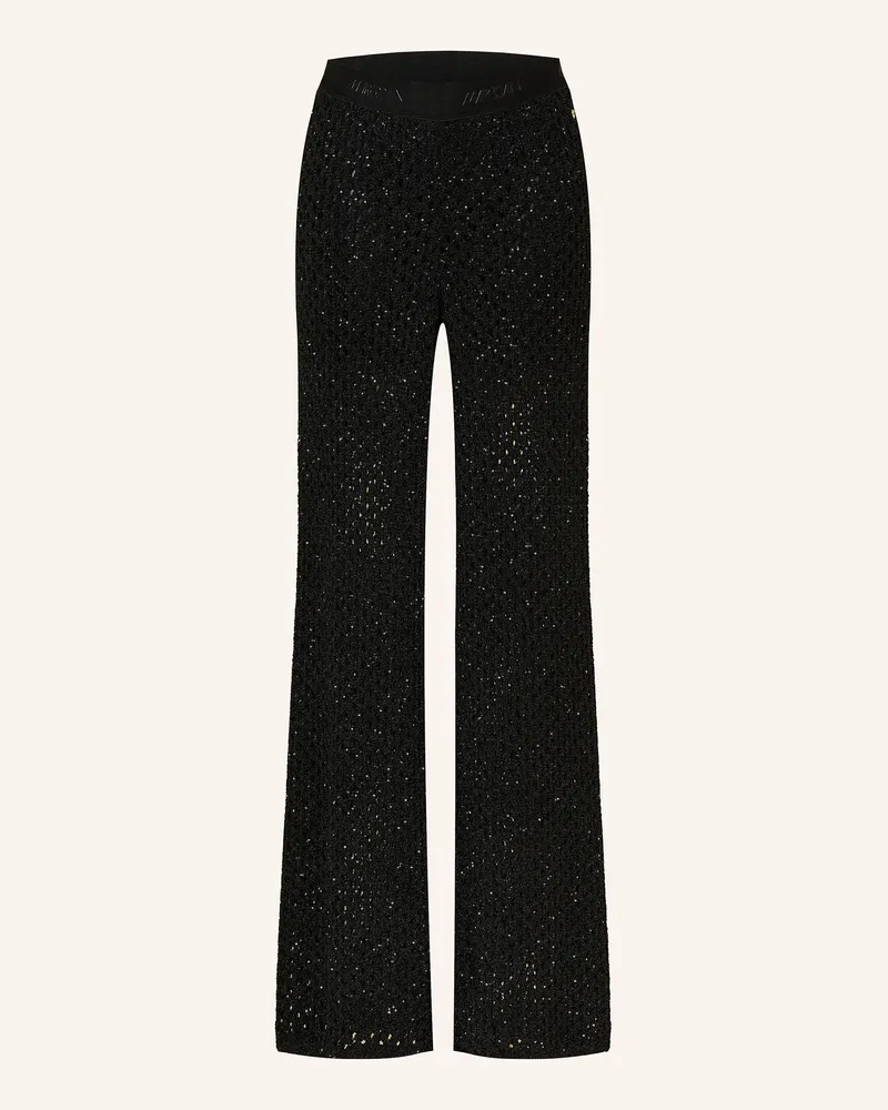 Marc Cain Strickhose Welkom Mit Pailletten schwarz 900
