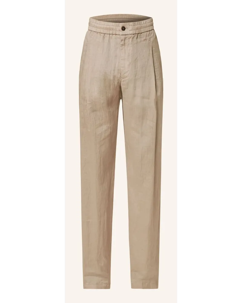 Giorgio Armani Leinenhose Beige