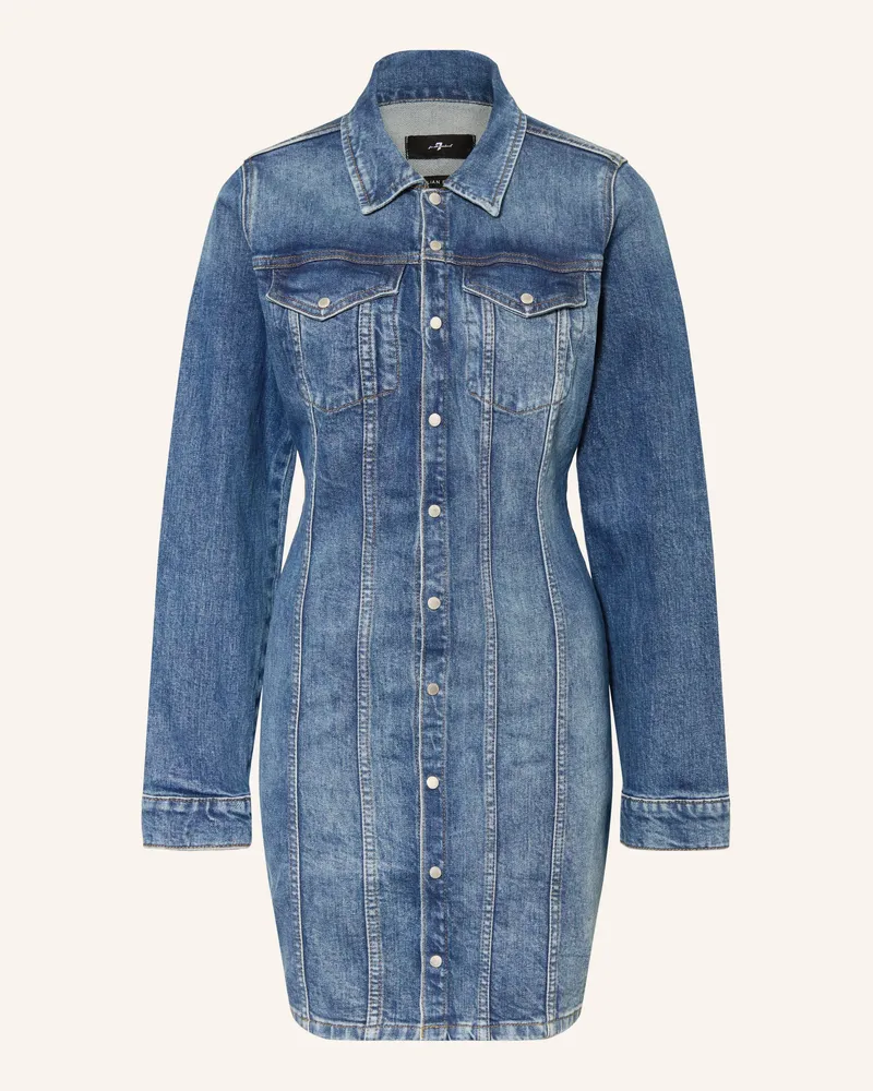 7 for all mankind Jeanskleid blau Blau