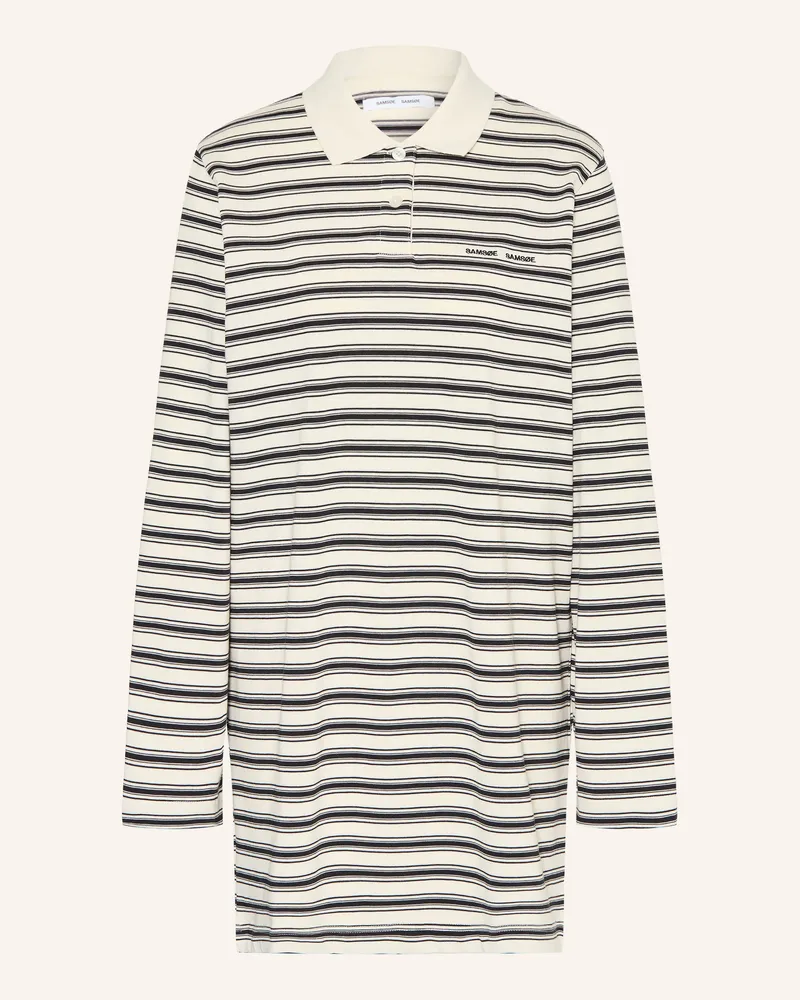 Samsøe & Samsøe Jersey-Polokleid Sadover beige Creme