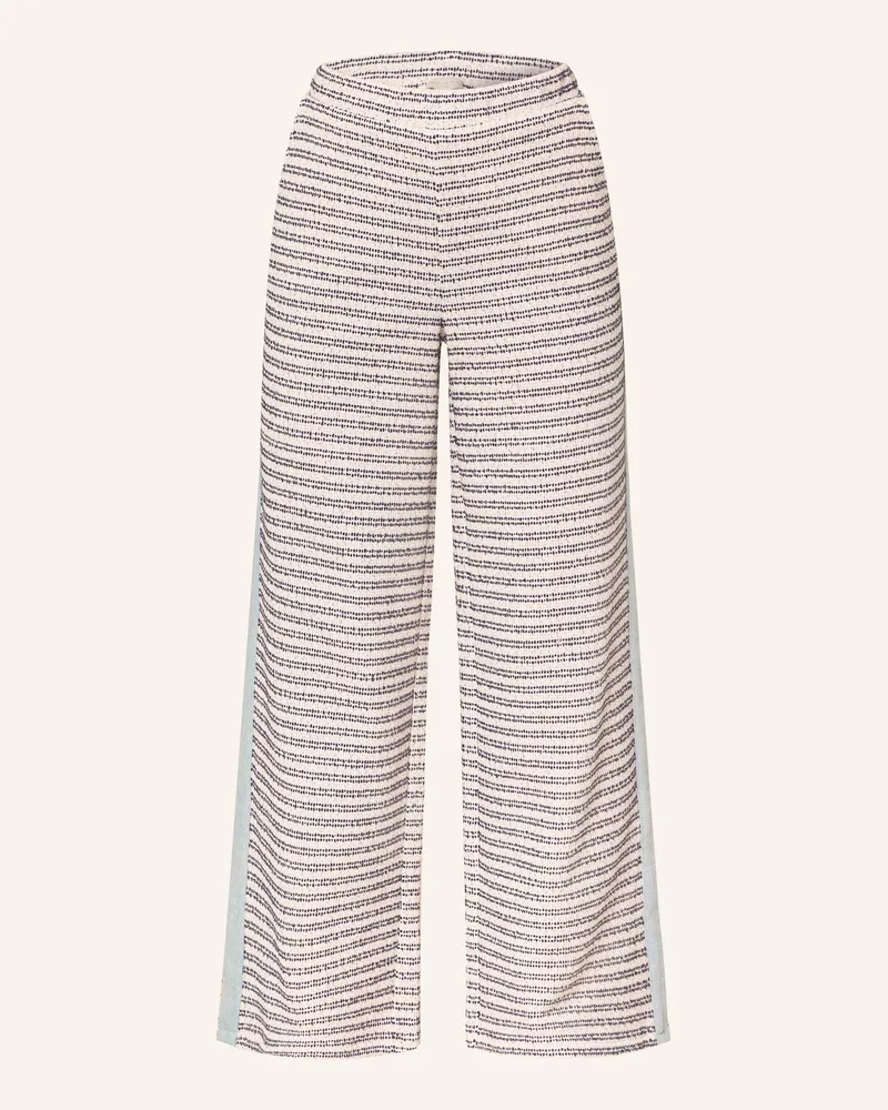 Milano Italy Marlenehose weiss Dunkelblau