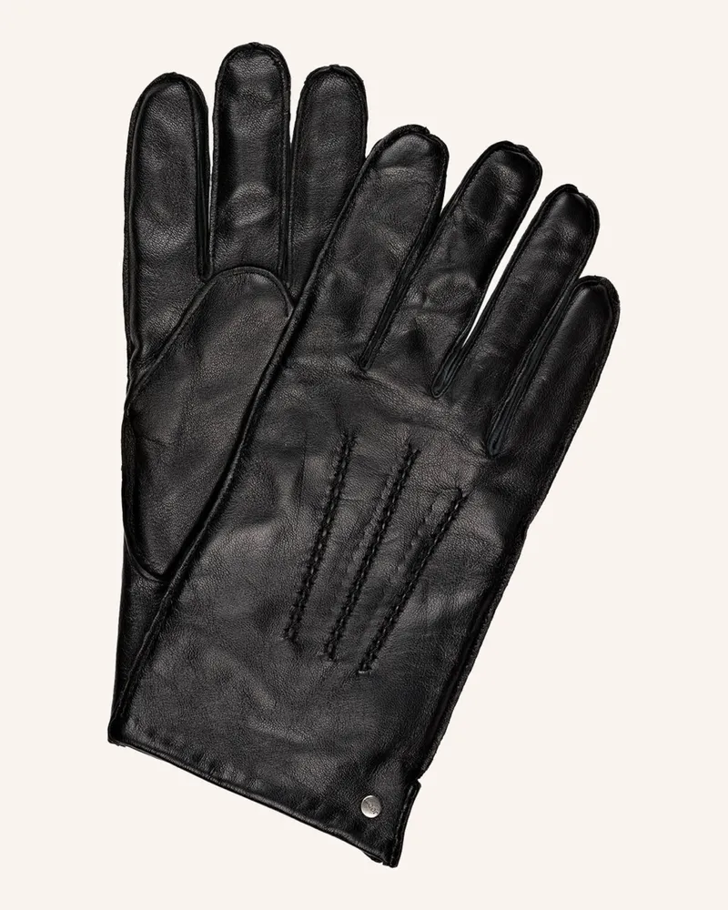 JOOP! Lederhandschuhe Schwarz