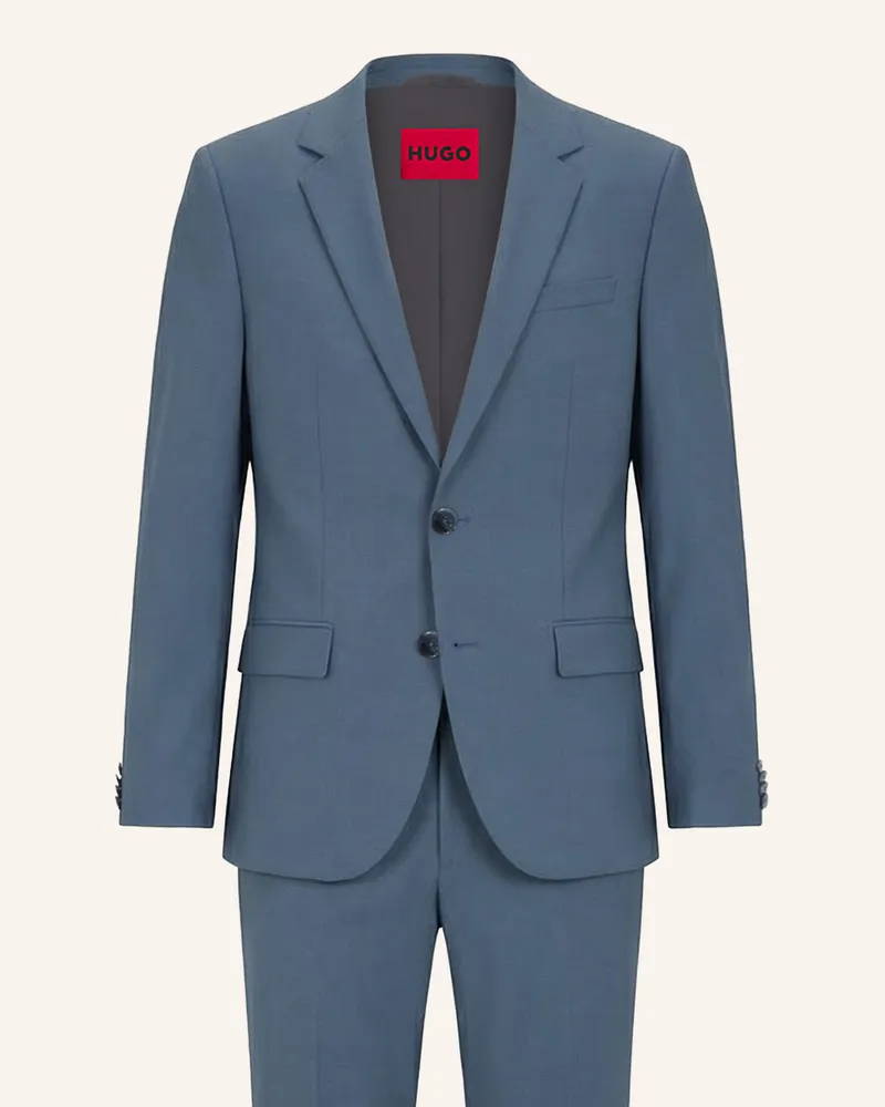 HUGO BOSS Business Anzug Henry/getlin232x Slim Fit blau Blau