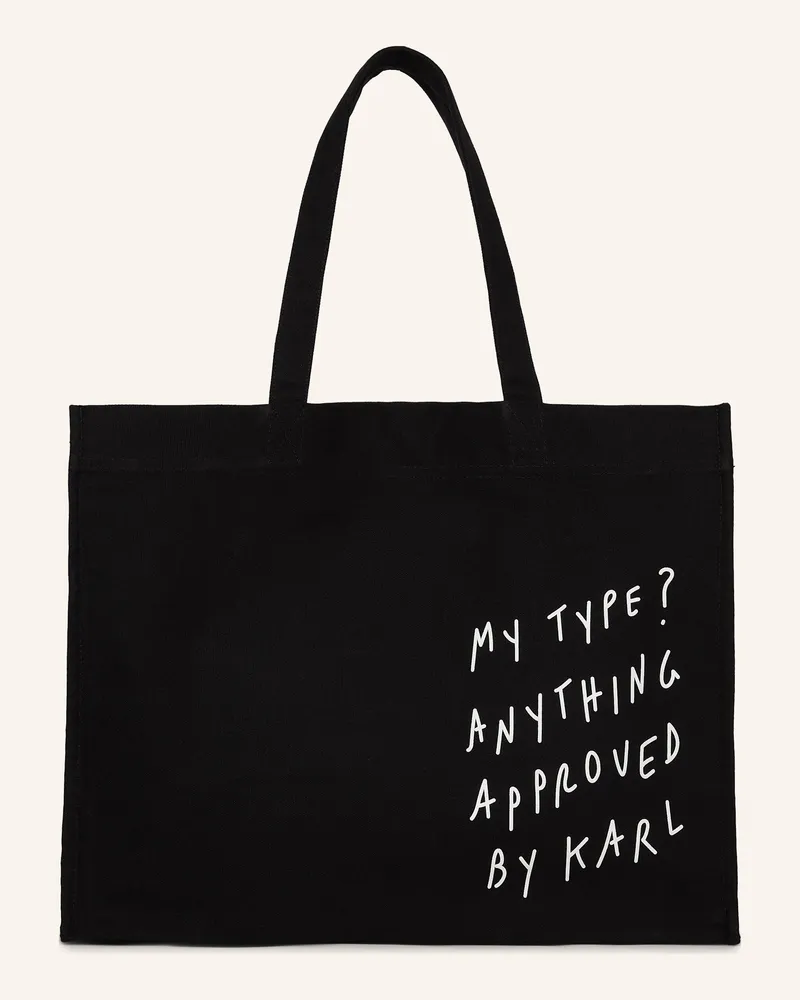 Karl Lagerfeld Shopper schwarz Schwarz