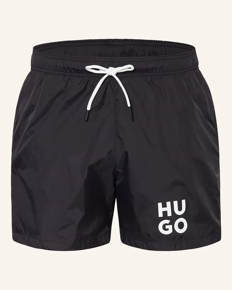 HUGO BOSS Badeshorts PAOL Schwarz