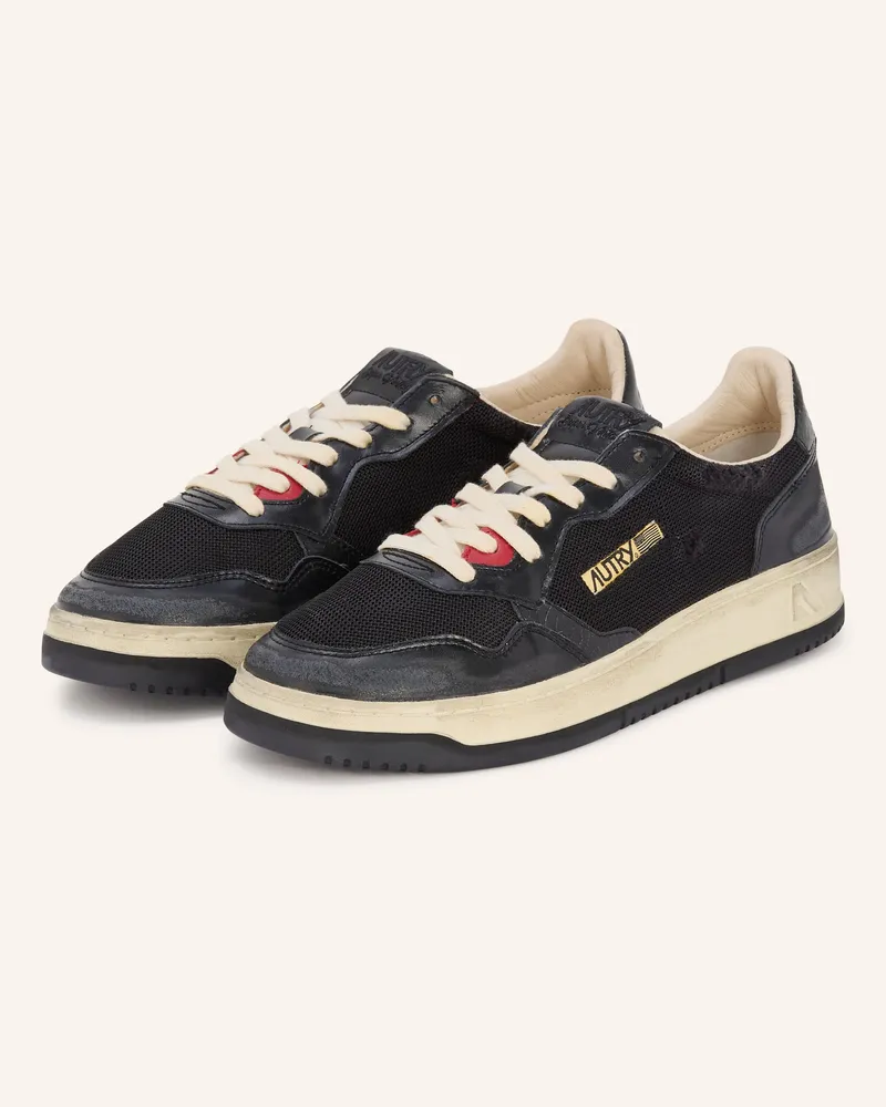 AUTRY Sneaker Superstar Vintage Low Mesh schwarz Schwarz