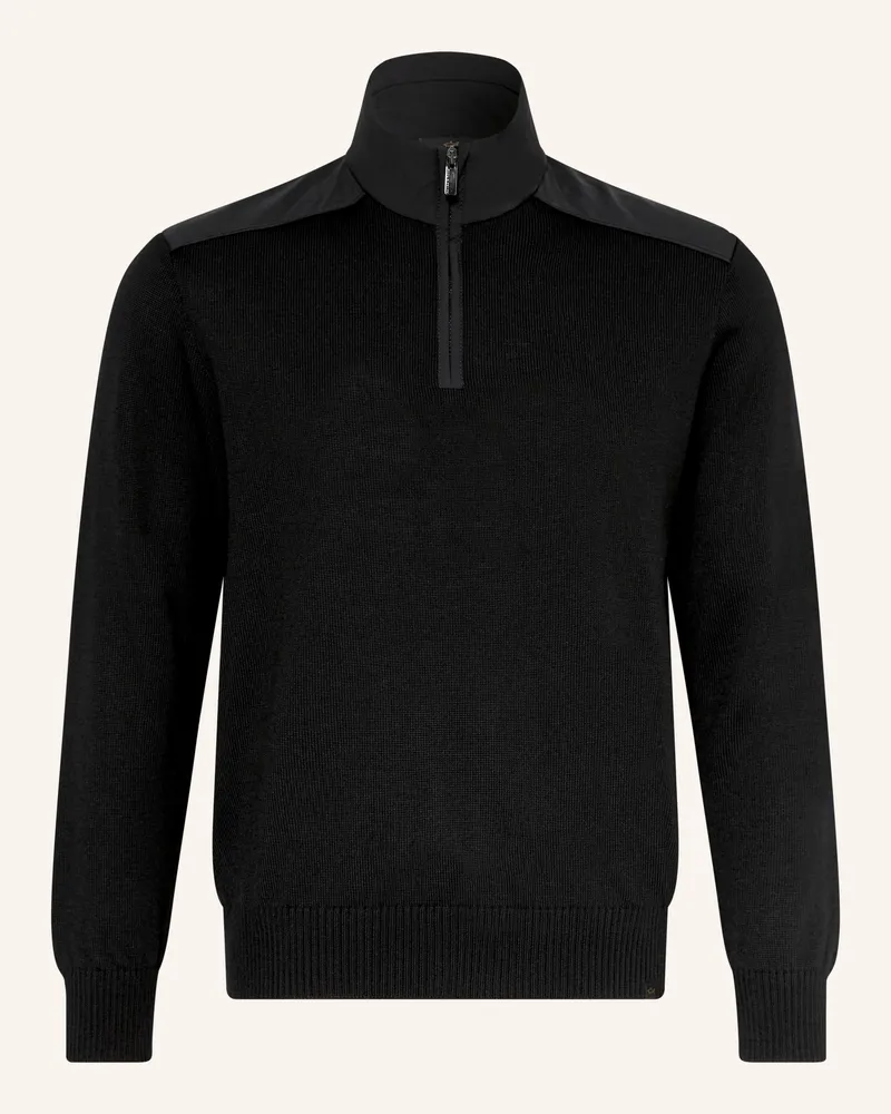 Paul & Shark Troyer Im Materialmix schwarz Schwarz