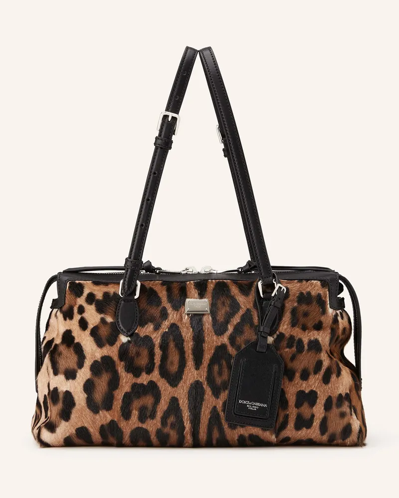 Dolce & Gabbana Handtasche Vittoria braun Schwarz